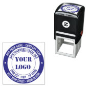 Uw Logo Adres Naam Website Zelfinkend Stempel (In situ)