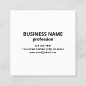 Uw Logo/Afbeelding betegelde en bewerkbare scanbar Vierkante Visitekaartje (Achterkant)