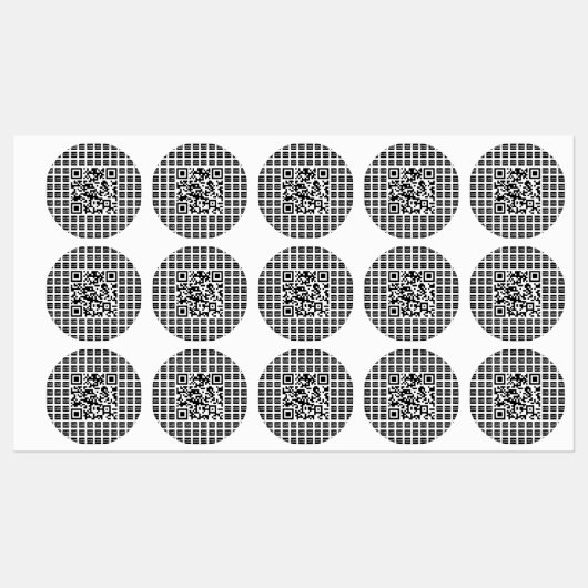 Uw logo/afbeelding getegeld & QR-code | Waterdicht Labels (Vel)