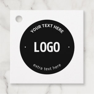 Uw logo, afbeelding of ontwerp & bewerkbare tekst bedankjes labels