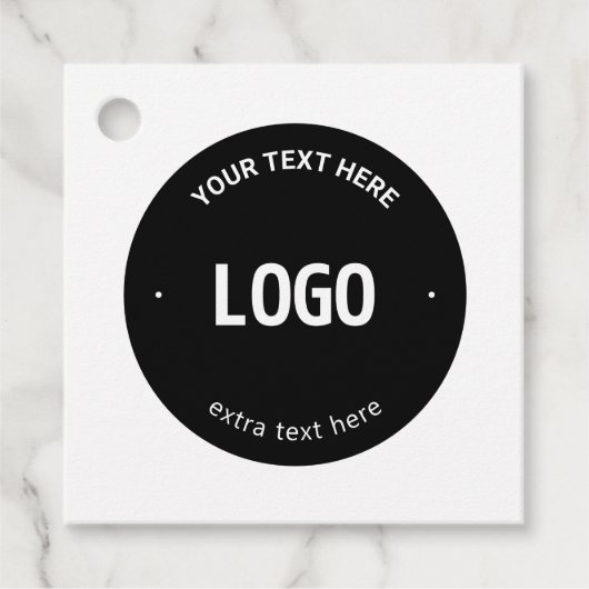 Uw logo, afbeelding of ontwerp & bewerkbare tekst bedankjes labels (Voorkant)