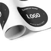 Uw logo, afbeelding of ontwerp & bewerkbare tekst cadeaupapier (Rol Hoek)