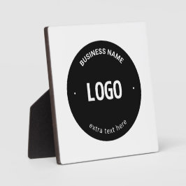 Uw logo, afbeelding of ontwerp & bewerkbare tekst fotoplaat