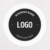 Uw logo, afbeelding of ontwerp & bewerkbare tekst labels (Design 1)