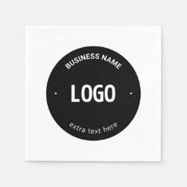 Uw logo, afbeelding of ontwerp & bewerkbare tekst servet