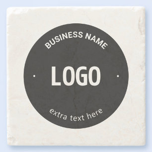 Uw logo, afbeelding of ontwerp & bewerkbare tekst stenen onderzetter