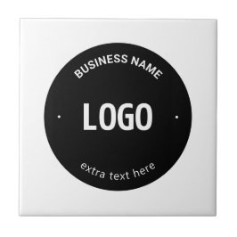 Uw logo, afbeelding of ontwerp & bewerkbare tekst tegeltje