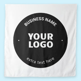 Uw logo, afbeelding of ontwerp & bewerkbare tekst wandkleed
