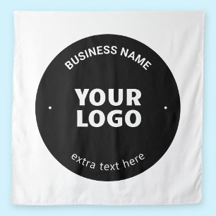Uw logo, afbeelding of ontwerp & bewerkbare tekst wandkleed