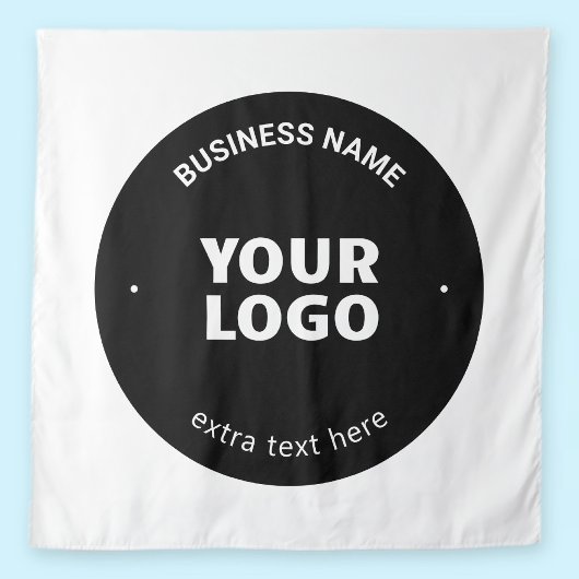Uw logo, afbeelding of ontwerp & bewerkbare tekst wandkleed