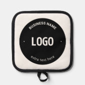 Uw Logo, Afbeelding of ontwerp en bewerkbare tekst Pannenlap (Voorkant)