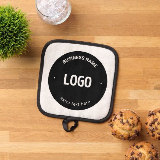 Uw Logo, Afbeelding of ontwerp en bewerkbare tekst Pannenlap (Top down)