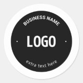 Uw Logo, Afbeelding of ontwerp en bewerkbare tekst Ronde Sticker (Voorkant)
