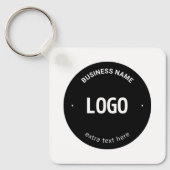 Uw Logo, Afbeelding of ontwerp en bewerkbare tekst Sleutelhanger (Voorkant)