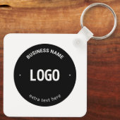 Uw Logo, Afbeelding of ontwerp en bewerkbare tekst Sleutelhanger (Achterkant)