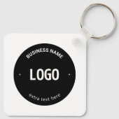 Uw Logo, Afbeelding of ontwerp en bewerkbare tekst Sleutelhanger (Achterkant)