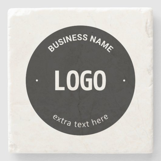 Uw Logo, Afbeelding of ontwerp en bewerkbare tekst Stenen Onderzetter (Voorkant)