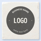 Uw Logo, Afbeelding of ontwerp en bewerkbare tekst Stenen Onderzetter