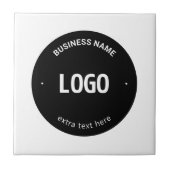 Uw Logo, Afbeelding of ontwerp en bewerkbare tekst Tegeltje (Voorkant)