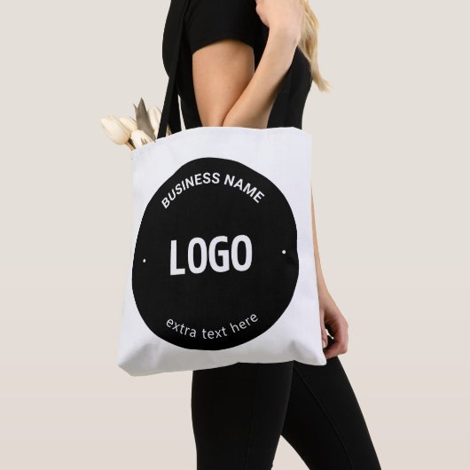 Uw Logo, Afbeelding of ontwerp en bewerkbare tekst Tote Bag (Dichtbij)