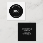 Uw Logo, Afbeelding of ontwerp en bewerkbare tekst Vierkante Visitekaartje (Voorkant / Achterkant)