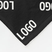 Uw Logo/Afbeelding | Uniek modern geometrisch patr Fleece Deken (Hoek)