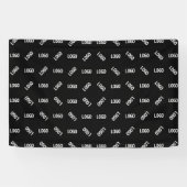 Uw Logo/Afbeelding | Uniek modern geometrisch patr Spandoek (Horizontaal)