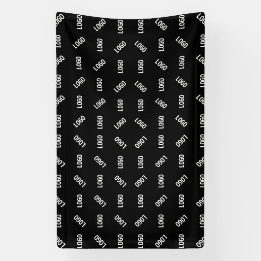 Uw Logo/Afbeelding | Uniek modern geometrisch patr Spandoek (Verticaal)