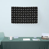 Uw Logo/Afbeelding | Uniek modern geometrisch patr Spandoek (Beurs)