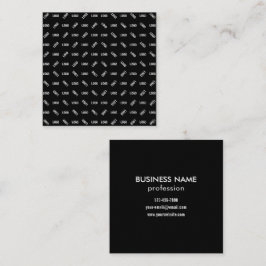 Uw Logo/Afbeelding | Uniek modern geometrisch patr Vierkante Visitekaartje
