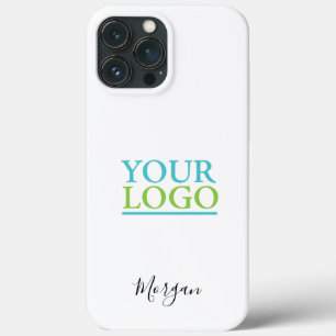 Uw Logo/Art/Foto, DIY Name Black Script, White Case-Mate iPhone Case