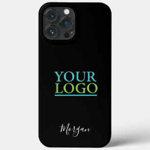 Uw Logo/Art/Foto, DIY Name White Script, zwart Case-Mate iPhone Case
