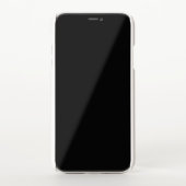 Uw Logo/Art/Foto-naam, Blk Circle Silver, zwart iPhone Hoesje (Voorkant)