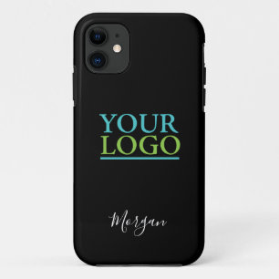 Uw Logo/Art/Foto, noem het Witte Manuscript, Zwart Case-Mate iPhone Case