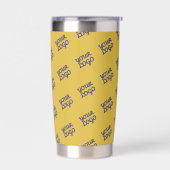 Uw Logo automatisch betegelde gouden/bewerkbare kl Geïsoleerde Drinkbeker (Links)