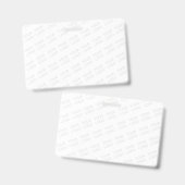 Uw logo automatisch verlicht en herhalend badge (Voor- en achterkant)