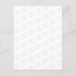Uw logo automatisch verlicht en herhalend briefkaart