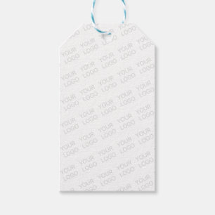 Uw logo automatisch verlicht en herhalend cadeaulabel