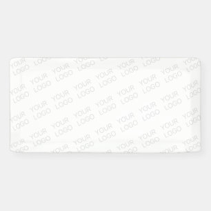 Uw logo automatisch verlicht en herhalend spandoek