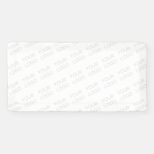 Uw logo automatisch verlicht en herhalend spandoek (Horizontaal)