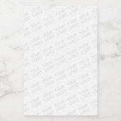 Uw logo automatisch verlicht en herhalend voedselcontainer etiket (Enkel label)