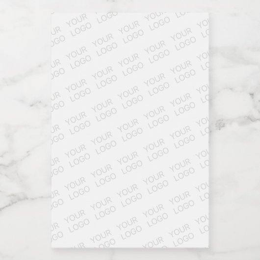 Uw logo automatisch verlicht en herhalend voedselcontainer etiket (Enkel label)