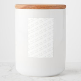 Uw logo automatisch verlicht en herhalend voedselcontainer etiket