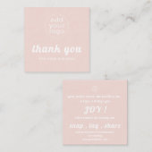 Uw logo bedankt u voor uw visitekaartje Invoegen (Voorkant / Achterkant)