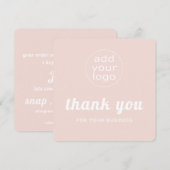Uw logo bedankt u voor uw werk (Voorkant / Achterkant)