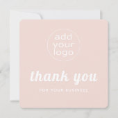 Uw logo bedankt u voor uw werk (Voorkant)