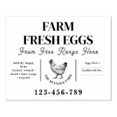 Uw Logo-bedrijf | Boerderij Ei Karton Rubberstempel (Afrduk)