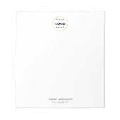 Uw Logo-bedrijf Corporate White Notitieblok (Voorkant)