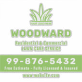 Uw Logo-bedrijf | Lawn Care-service Sticker (Voorkant)