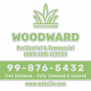 Uw Logo-bedrijf   Lawn Care-service Sticker